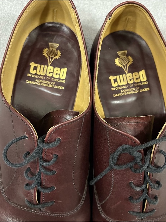 Vintage Tweed by Cheaney for Church’s English Shoes | Cap-Toe Oxfords Size 14 main image 8